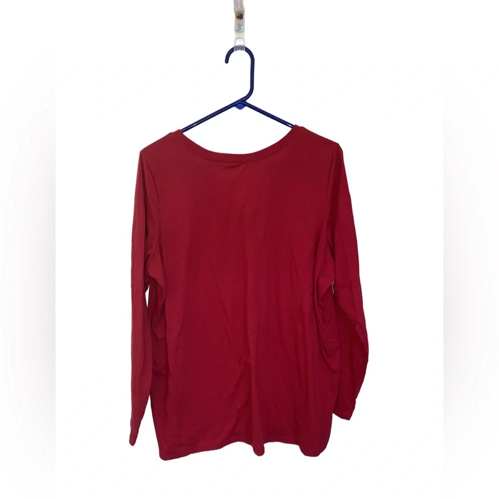Torrid Marvel Iron Man Graphic Long Sleeve Tee Red Plus Size 1X Avengers Shirt - Picture 7 of 9